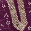 Royal Purple Mirror Work Embroidered Kurta