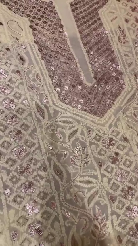 Royal Purple Mirror Work Embroidered Kurta