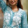 Aqua Blue Chikankari Kurta