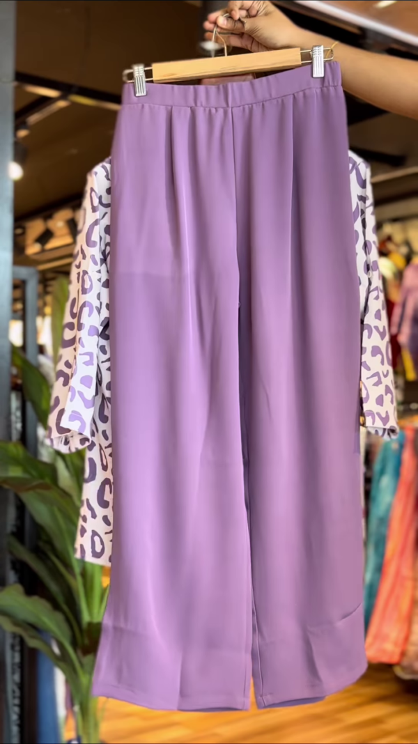 Lavender Luxe – Three-Piece Printed Co-ord Set