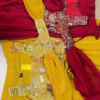 Golden Mustard Embroidered Lehenga Set