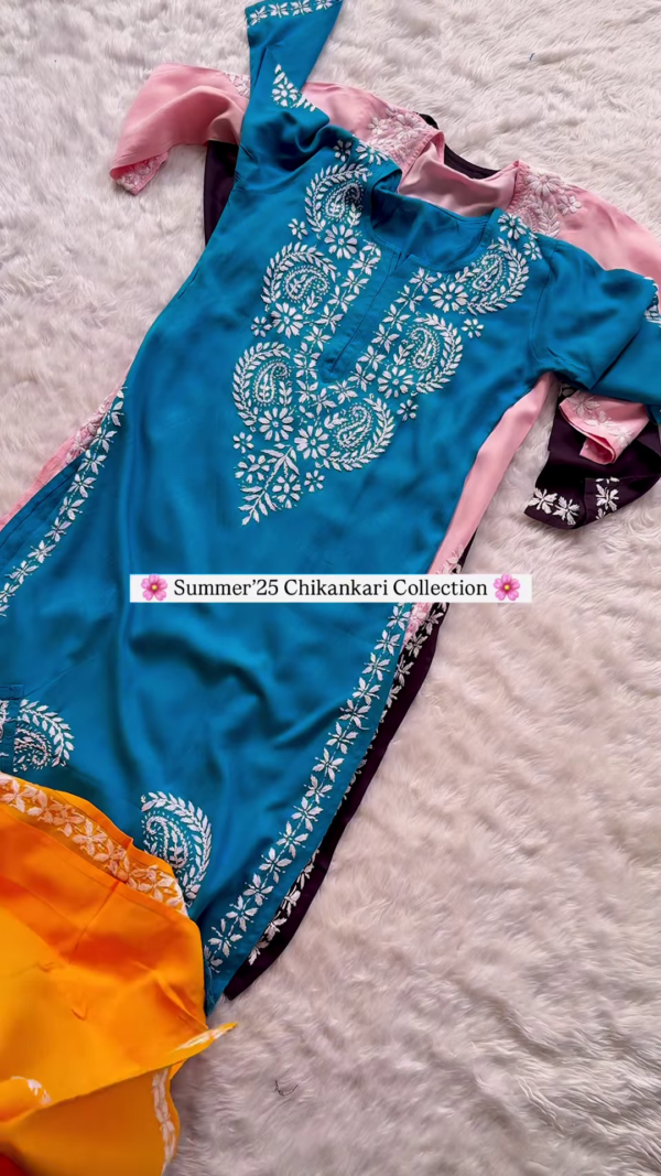Blush Pink Chikankari Kurta – Summer '25 Collection