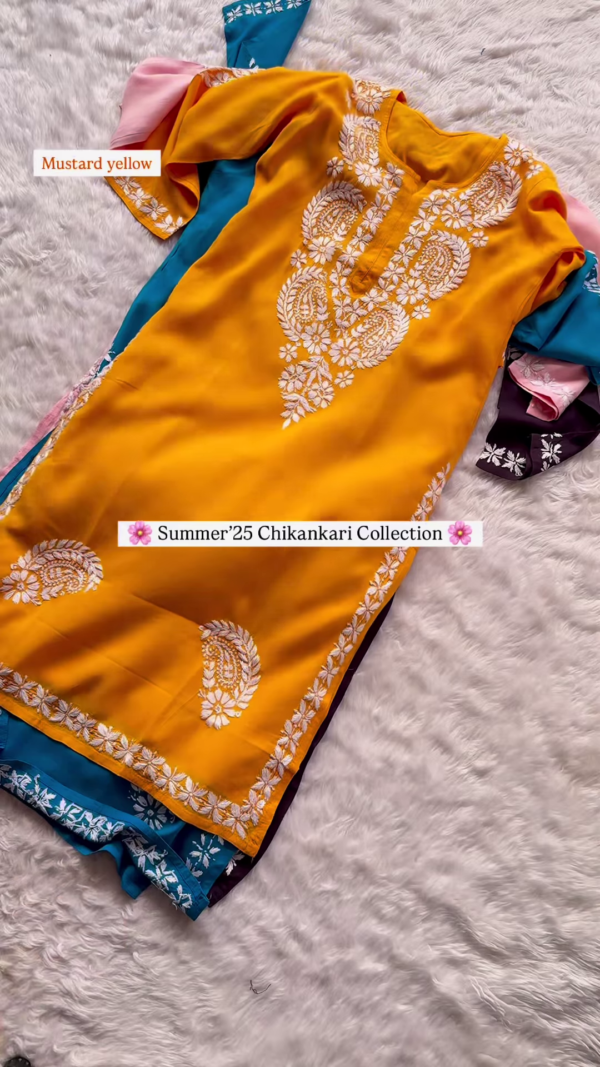 Blush Pink Chikankari Kurta – Summer '25 Collection