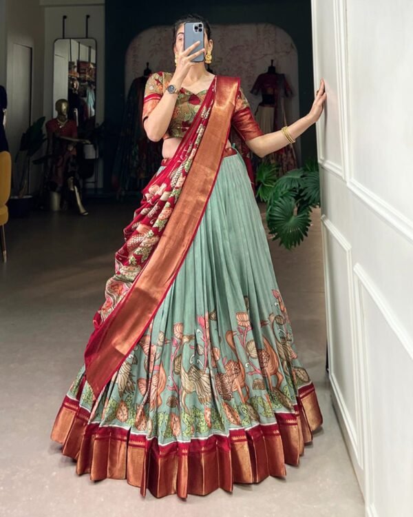 111_dbde03a4-1a29-4ec7-98ac-a1e61ee13552-1.jpg Sea Green Color Jacquard Dola Silk Printed Lehenga Choli