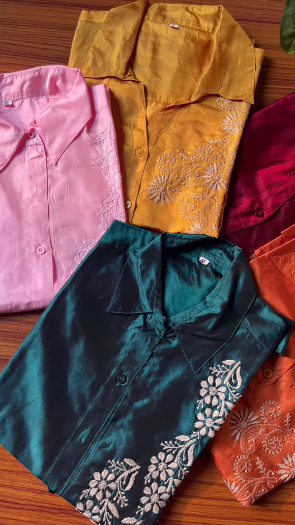 114-2-1.png Women's Premium Satin Embroidered Shirt