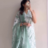 1165-4.png Women’s Sleeveless Light Blue Embroidered Kurta Pant Set with Dupatta – Elegant Summer Ethnicwear