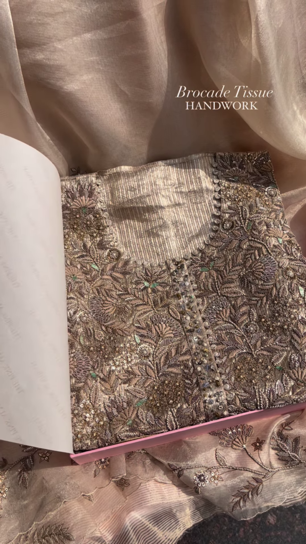 117-2.png Brocade Tissue Handcrafted Ensemble – Regal Elegance