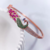 Women’s Peacock Design Stone-Studded Bracelets