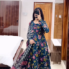 Women’s Yellow Floral Printed Kurti with Red Neckline Border – Ethnic Everyday Ensemble with Seasonal Charm