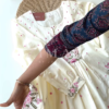 1200-5.png Women’s Light Green Floral Embroidered Long Kurti – Pastel Ethnicwear with White-Pink Motifs & Sleeve Detailing