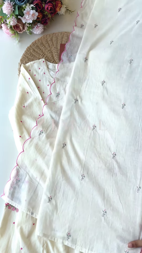 1200-8.png Women’s Light Green Floral Embroidered Long Kurti – Pastel Ethnicwear with White-Pink Motifs & Sleeve Detailing