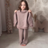 1207-1.png Kids’ Light Brown Co-Ord Set with Long Sleeves & White Sneakers – Neutral-Tone Outfit Styled with Giraffe Plush & Personalized Decor