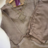 Elegant Brown Embellished Kurta Set