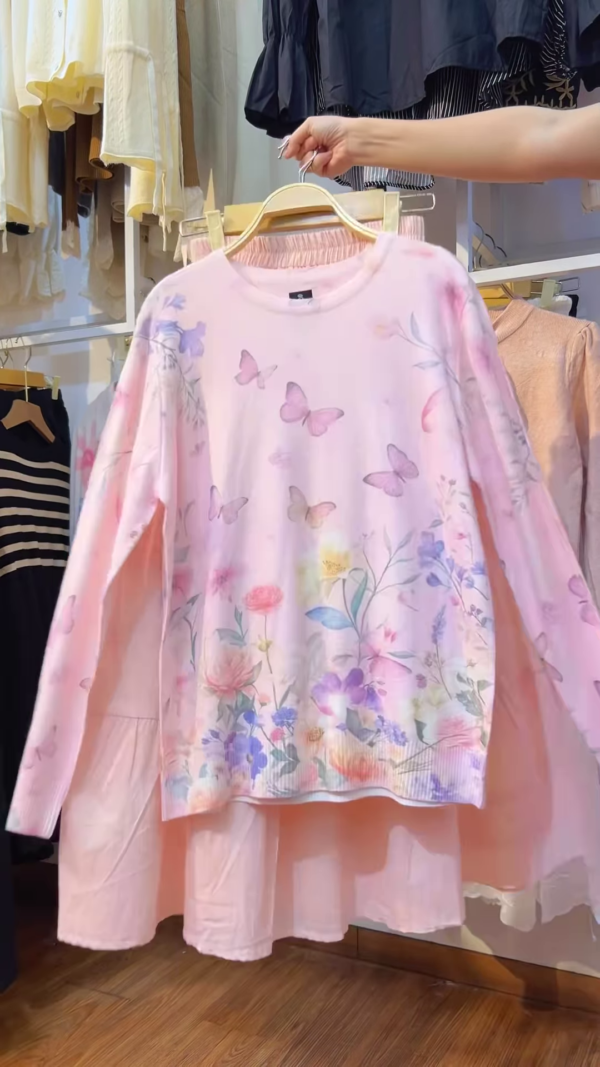 Elegant Pink Floral Embroidered Lace Shirt