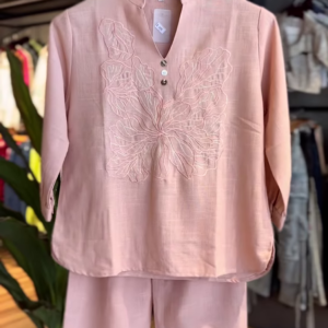 133-2.png Chic Embroidered Cotton Co-Ord Set – Blush Pink