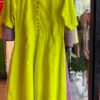 136-2.png Sunshine Yellow Embroidered Cotton Midi Dress