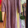 136-3.png Sunshine Yellow Embroidered Cotton Midi Dress