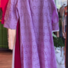 136-4.png Sunshine Yellow Embroidered Cotton Midi Dress