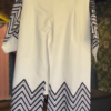 🖤✨ Elegant Monochrome Zigzag Embroidered Co-Ord Set (2-Piece)