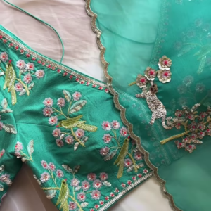 172-3.png Emerald Enchantment Embroidered Lehenga Set