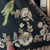 Black & Gold Hand-Embroidered Saree Set