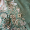 Yellow Hand-Embroidered Designer Blouse & Dupatta Set