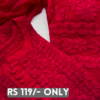 Red Floral Embroidered Three-Piece Suit