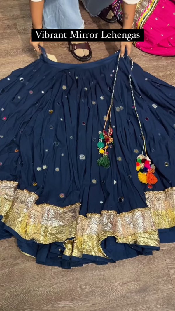 180-1.png Navy Blue Mirror Work Lehenga with Golden Border