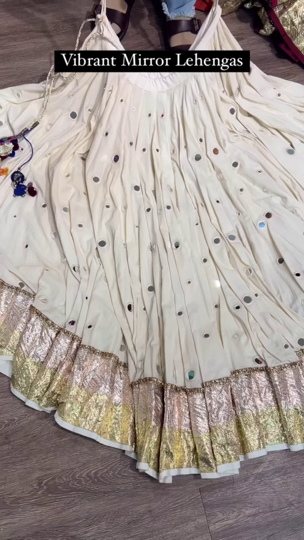 180-6.png Navy Blue Mirror Work Lehenga with Golden Border