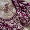 Red and Pink Banarasi Silk Lehenga Set with Mirror Work Blouse