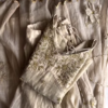 Elegant Ivory Hand-Embroidered Organza Lehenga Set