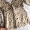 Elegant Ivory Hand-Embroidered Organza Lehenga Set