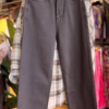 Classic Beige Checkered Shirt Co-ord Set with White Tank & Black Pants