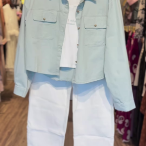 24-2-1-1.png Seafoam Utility Shirt Co-ord with Graphic White Tee & Wide-Leg Trousers