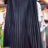 Monochrome Palm-Print Satin Co-ord with Draped Top & Sheer Layered Skirt