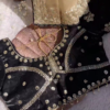Royal Black Golden Heavy Embroidered Designer Blouse