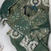 Elegant Green Premium Embroidered Partywear Saree with Designer Blouse