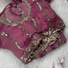 2626-2.png Dusky Rose Mauve Embellished Designer Blouse