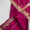 Premium Magenta Rani Pink Heavy Embroidered Designer Blouse with Dupatta Set