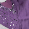 Mauve Lavender Mirror-Work Designer Kurti