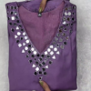 Mauve Lavender Mirror-Work Designer Kurti