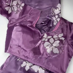 2642-1.png Lilac Orchid Embroidered Designer Blouse with Scalloped Dupatta Set