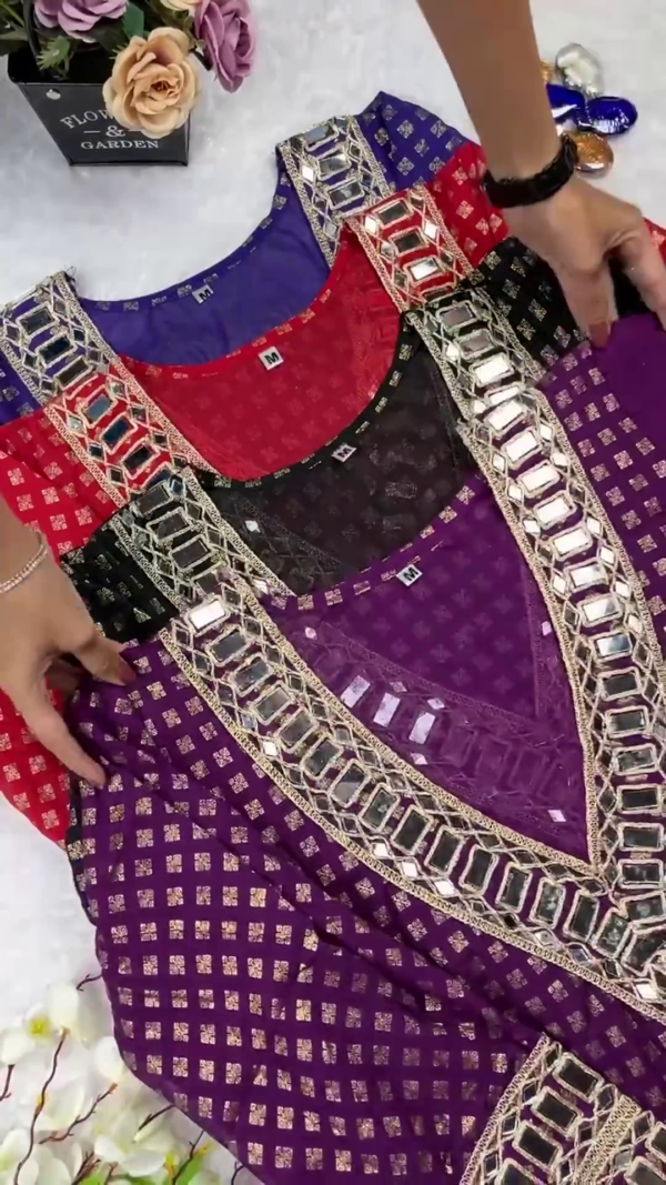 Celestial Mirror-Work Designer Kurti Collection