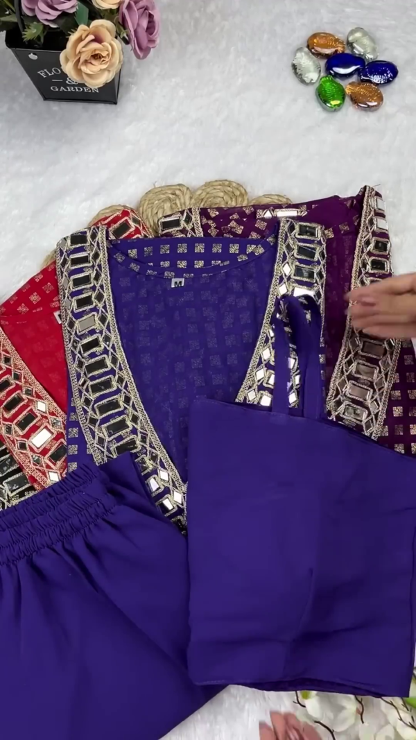 Celestial Mirror-Work Designer Kurti Collection