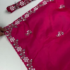 2649-1.png Royal Rani Pink Heavy Embroidered Designer Saree with Sequin Accents