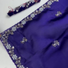 2649-3.png Royal Rani Pink Heavy Embroidered Designer Saree with Sequin Accents