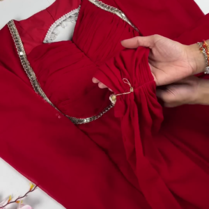 2652-1.png Crimson Passion Designer Ruched Gown with Crystal Accents