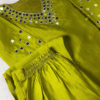 Lime Olive Mirror-Work Designer Kurta Set