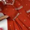 2655-3.png Terracotta Elegance Embroidered Anarkali Gown with Scalloped Detailing