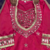 Royal Purple Silk Kurti with Intensive Mirror Artistry